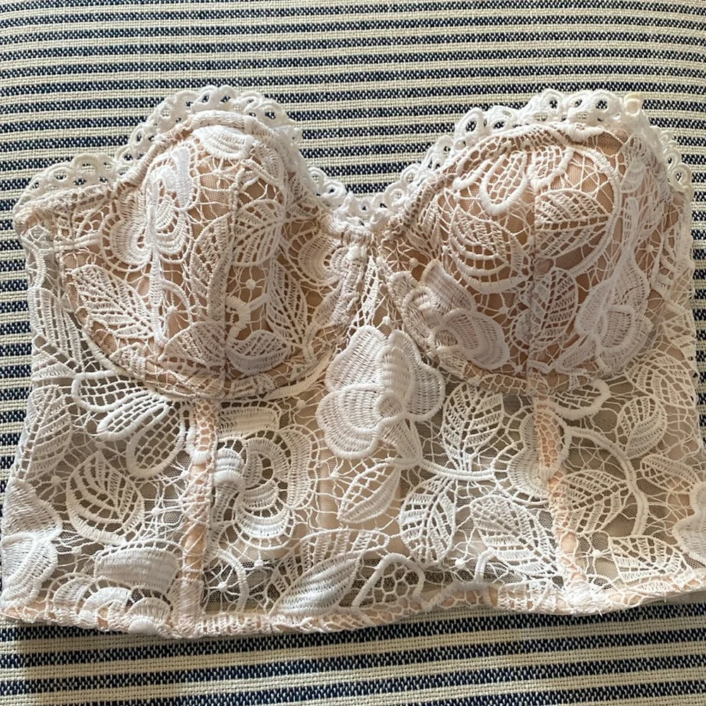 Victoria’’s Secret Dream Angels lined strapless‎ longline corset bra